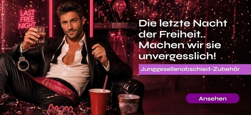 Junggesellenabschied-Zubehör – Props, Partyspiele und alles Wichtige für den letzten Abend in Freiheit des Bräutigams | Sex shop Schweiz Desirel.ch