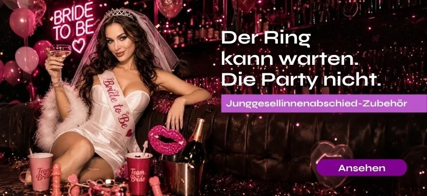 Junggesellinnenabschied-Zubehör – Diademe, Schärpen, Partyspiele und mehr für den letzten Mädelsabend der Braut | SexShop Schweiz Desirel.ch