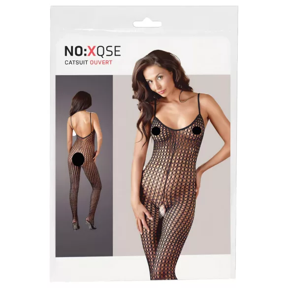 NO:XQSE - Offenes Netzoverall (Schwarz) - XL/XXL