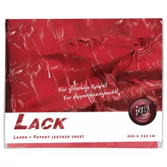 Fetisch - Lacklaken - 200 x 230 cm (rot)