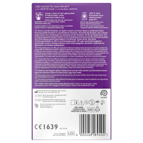 Durex Love Mix - Kondom-Packung (18 Stk)