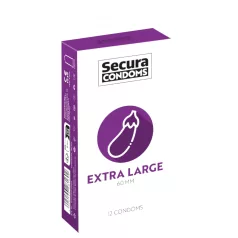 Secura Aubergine - extra großes Kondom - 60mm (12 Stk)
