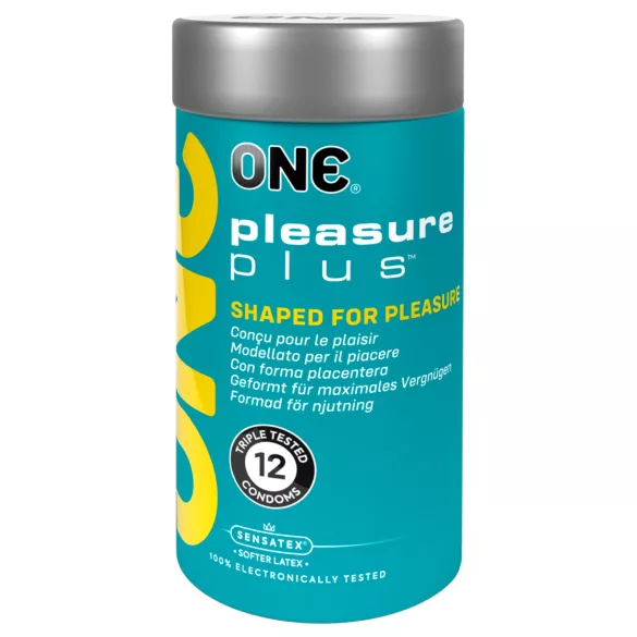 ONE Pleasure Plus - Kondom mit Innenrippen (12 Stk.)
