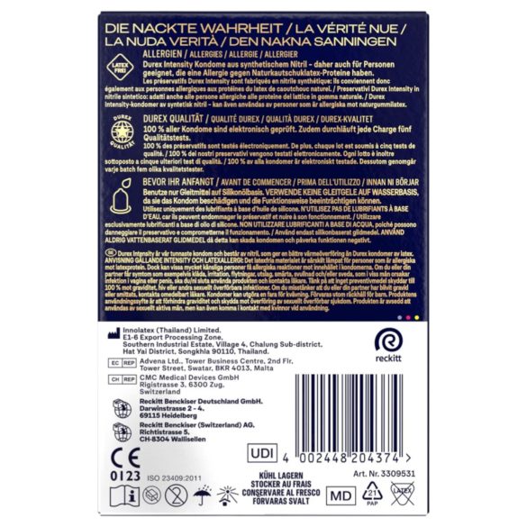Durex Intensity - dünne, latexfreie Kondome (20 Stk.)