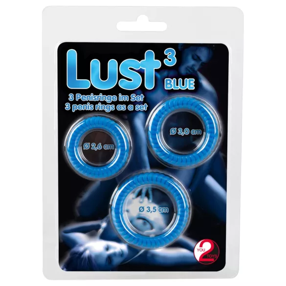 You2Toys - Lust Peniskabel-Set - Blau