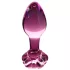 Icicles Nr. 48 - Blüten-Glas Analplug (Pink)
