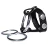 Bad Kitty - Leder Hoden- und Penisring (schwarz)