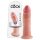 King Cock 9 - realistischer Dildo mit Saugnapf (23 cm) - natur