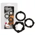 You2Toys - Sei hart! Penisring-Set - Schwarz (3 Stk)