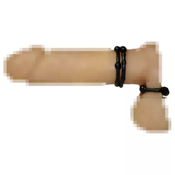 You2Toys - Sei hart! Penisring-Set - Schwarz (3 Stk)
