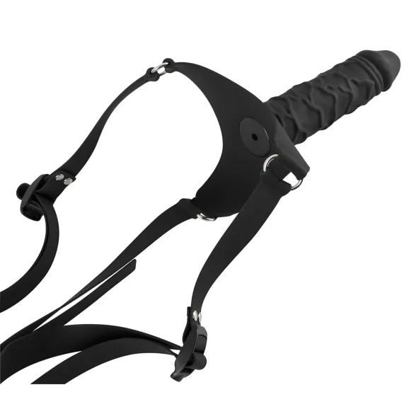 You2Toys - Silikon Strap-On - Umschnalldildo (schwarz)