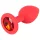 Colorful JOY - Silikon Analplug - klein (rot)