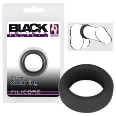 Black Velvet - dickwandiger Penisring (2,6cm) - schwarz