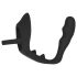Black Velvet - Penis- und Hodenring Anal-Dildo (schwarz)