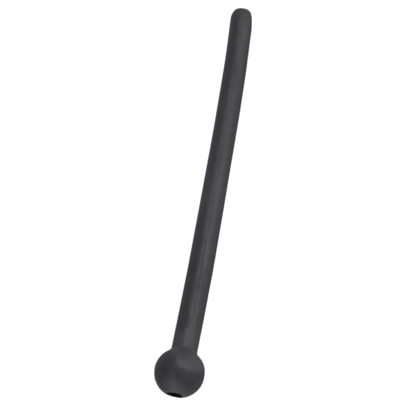 Dilator Piss Play - hohler Silikon-Dilator (schwarz)