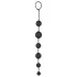 Black Velvet - 6-kugelige Analdildo (schwarz)