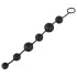 Black Velvet - 6-kugelige Analdildo (schwarz)