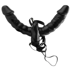   Pipedream - Aufschnallbarer Doppelvibrator (schwarz) - Fetish