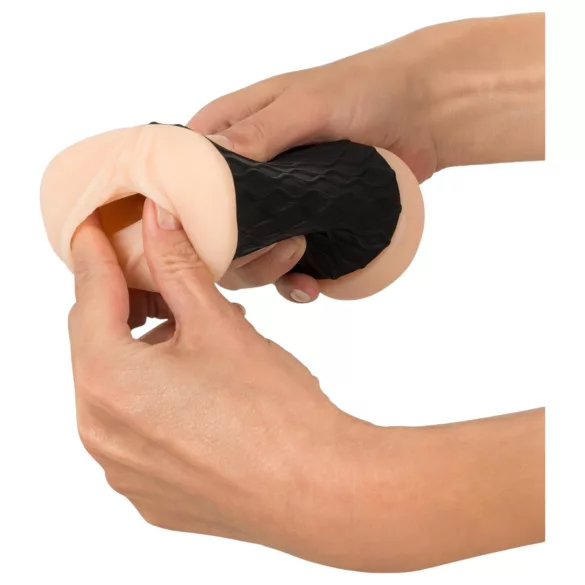 Nature Skin - Naturale Haut P & A Masturbator (Natur-Schwarz)
