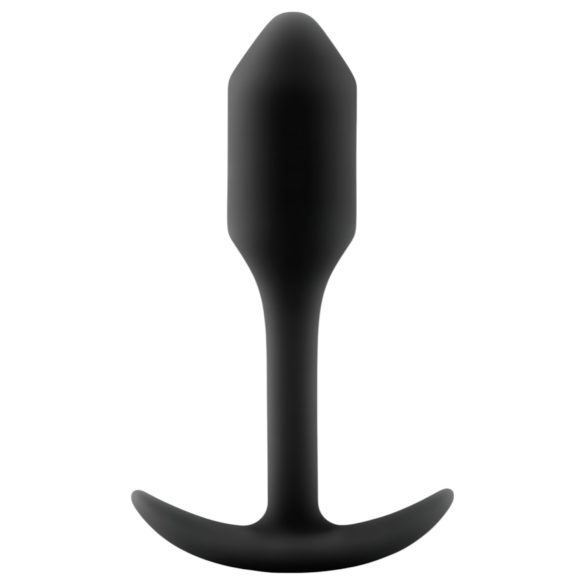 b-vibe Snug Plug 1 - Analplug mit Gewicht (55g) - Schwarz