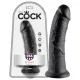 King Cock 8 Dildo (20 cm, schwarz)
