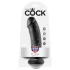King Cock 8 Dildo (20 cm, schwarz)