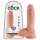 King Cock 8 Haltungsdildo (20 cm) - naturfarben
