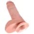 King Cock 8 Haltungsdildo (20 cm) - naturfarben