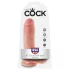 King Cock 8 Haltungsdildo (20 cm) - naturfarben