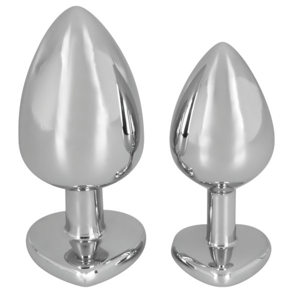You2Toys - Diamond - Aluminium Anal Plug 85g (silber-rot)