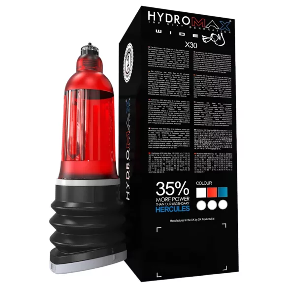 Bathmate Hydromax 7 Wide - Hydropumpe (Rot)