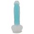 You2Toys Glow in the Dark - Leuchtender Saugnapf-Dildo (blau)