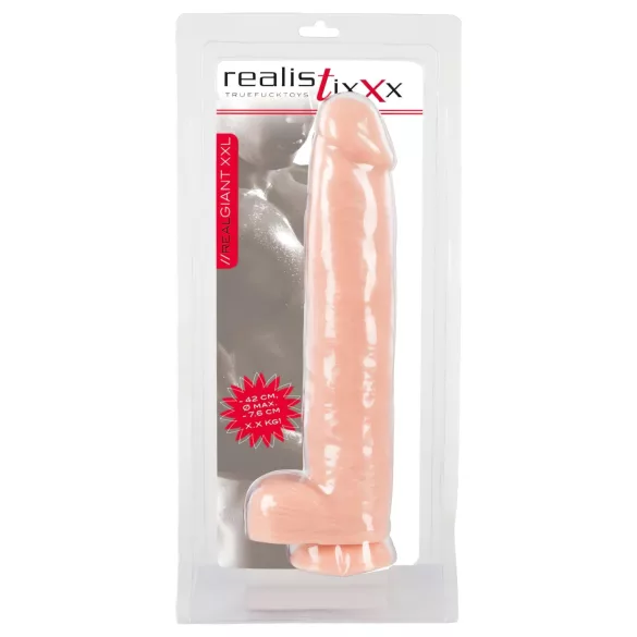 realistixxx Giant 3XL - naturgetreuer Dildo (42 cm, naturfarben)