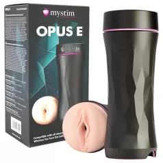 mystim Opus E Vagina - Elektro-Kunstvagina (natur-schwarz)