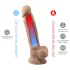 Silexd 7 - Saugnapf-Dildo - 17,5 cm (natur)