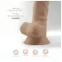 Silexd 7 - Saugnapf-Dildo - 17,5 cm (natur)