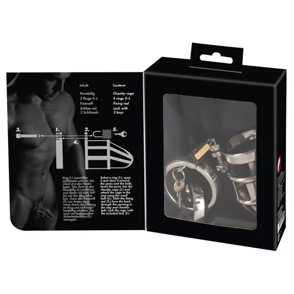 You2Toys Chastity Cage: Metall Peniskäfig mit Schloss