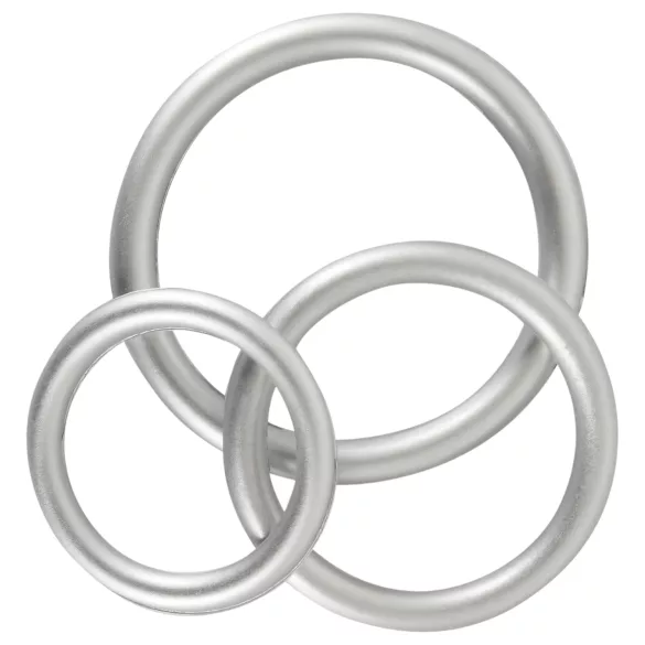 You2Toys Metallic - Silikon Penisring Set (3 Stk)