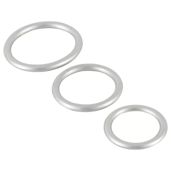 You2Toys Metallic - Silikon Penisring Set (3 Stk)