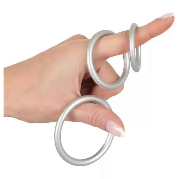 You2Toys Metallic - Silikon Penisring Set (3 Stk)