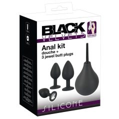 Black Velvet - 4-teiliges Analplug-Set - Schwarz