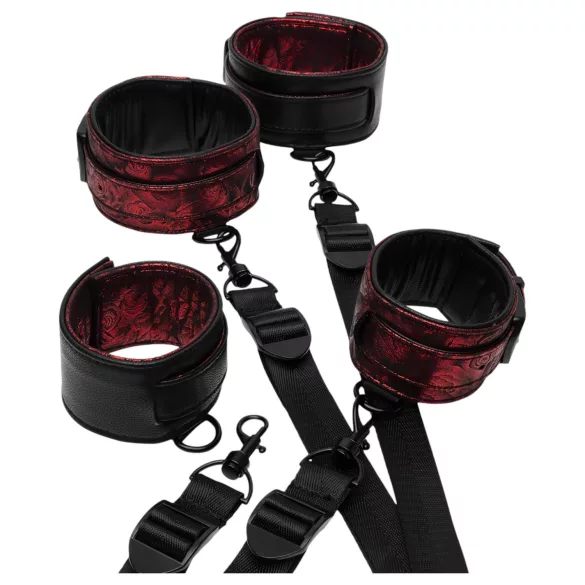 Fifty Shades of Grey - Handfesseln Set (schwarz-rot)