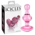 Icicles No. 75 - Herz-Glas-Analplug (pink)