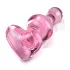 Icicles No. 75 - Herz-Glas-Analplug (pink)