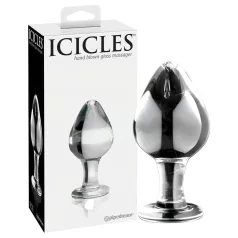   Icicles No. 25 - konischer, gläserner Analplug (transparent)