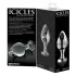 Icicles No. 25 - konischer, gläserner Analplug (transparent)