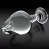 Icicles No. 25 - konischer, gläserner Analplug (transparent)