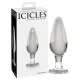 Icicles Nr. 26 - konischer Analdildo aus Glas (transparent)