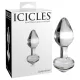 Icicles No. 44 - Kegelförmiger Glas Analdildo (transparent)