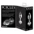 Icicles No. 44 - Kegelförmiger Glas Analdildo (transparent)